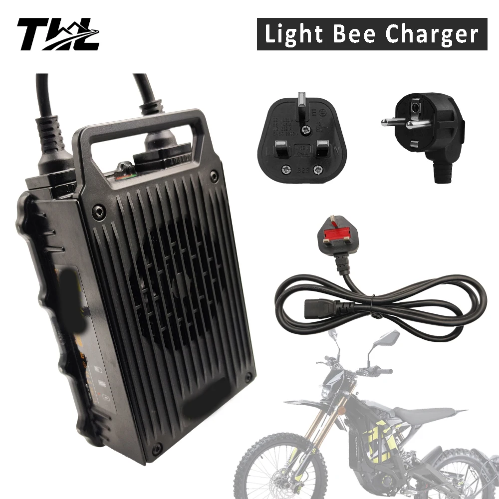 For Surron Light Bee 67.2V Chargers Voltage Range 200~240V Portable NCM Battery Charging Multiple Plug Specifications
