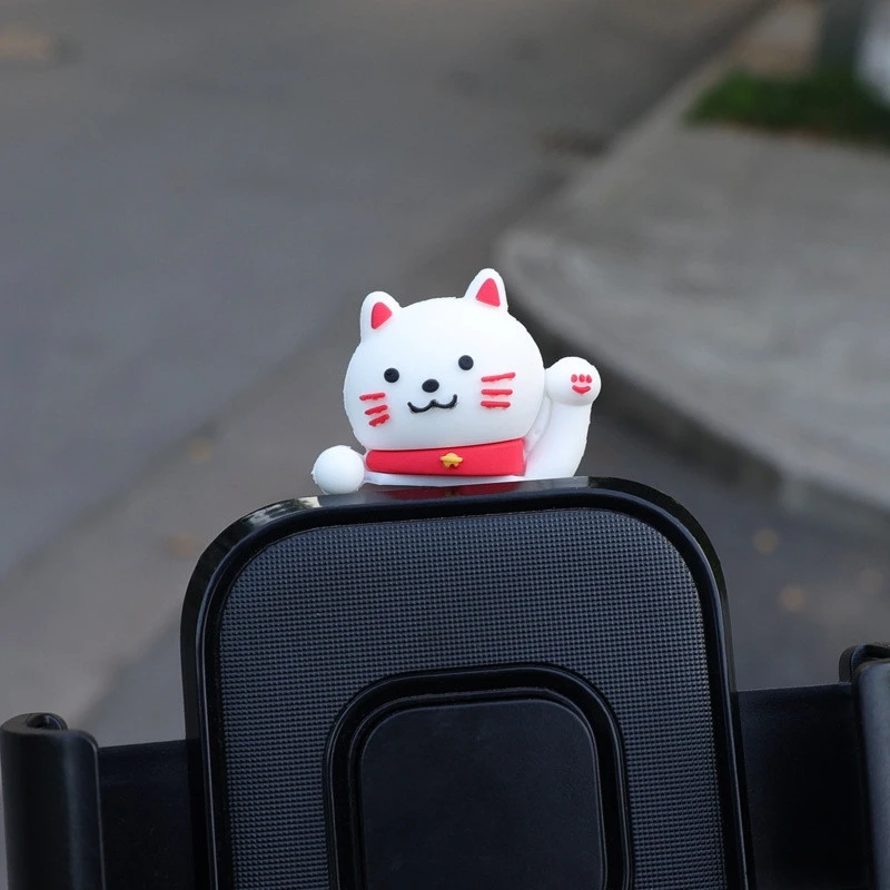 3D Cute Husky Dolls Motorcycle Car Dashboard Decorative Stickers License Plate Ornaments Car Stickers Modified Bike Accessories