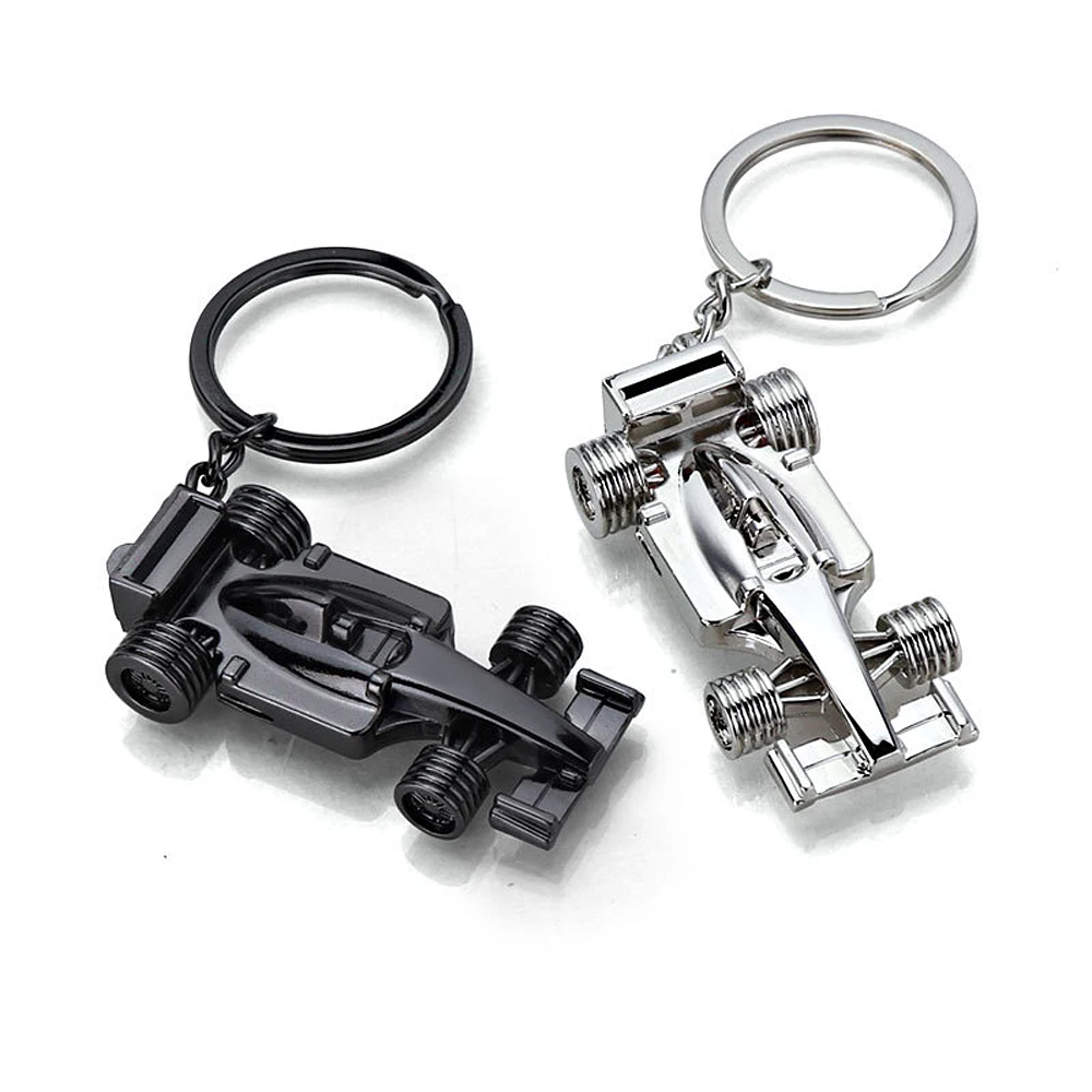 Creative Simulated Racing Car Keychain Pendant Small Gift Racing Club Peripheral Item Commemorative Souvenir Metal Keyring