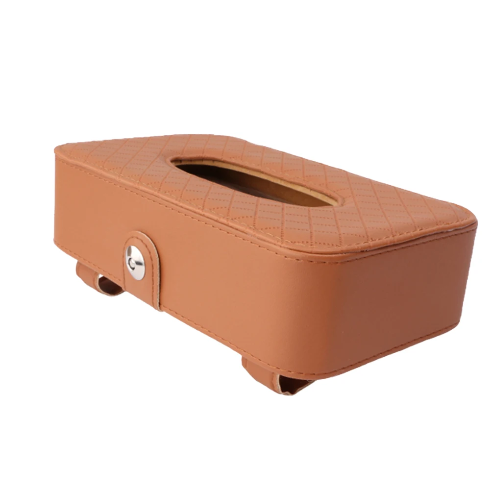 

Car Tissue Box Napkin Holder Paper Container Vehicle Mounted Sturdy Premium Easy Replace Storage Driving Home Office