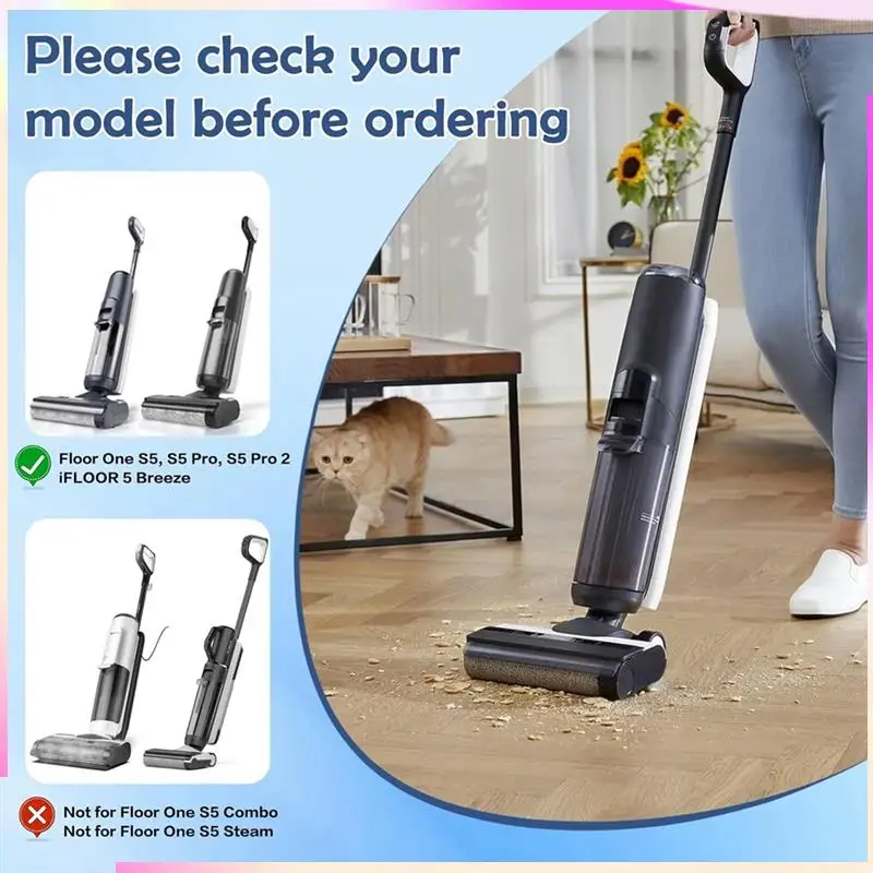 B26B HEPA Filter Brush Roller Set For Tineco Floor ONE S5 S5PRO S5PRO 2 IFLOOR 5 Breeze Wet Dry Vacuum Cleaner Spare Parts