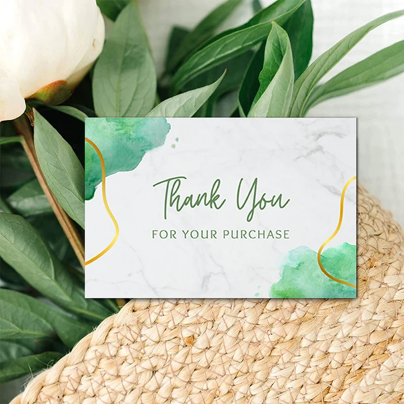 148x105mm Custom Business Thank You Insert Cards Customer For Your Order Packaging Parcel