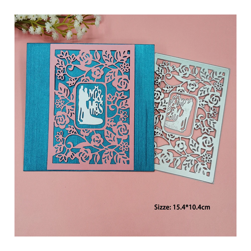 

Wedding Card Making Metal Cutting Dies Stencils For DIY Scrapbooking Decorative Embossing Handcraft Die Cutting Template