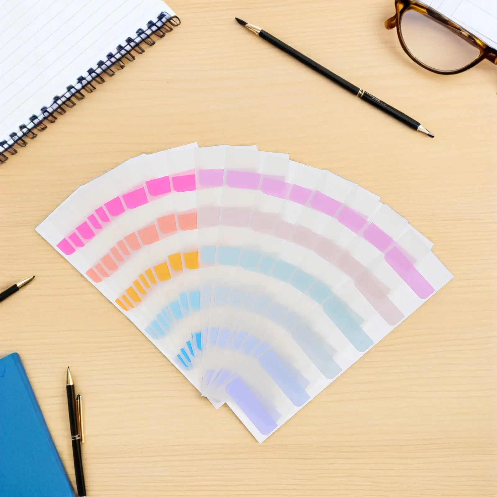 

600Pcs Colorful Index Tabs Sticky Bookmark Markers Writeable File Organization Labels for Office School Study Reading Notes