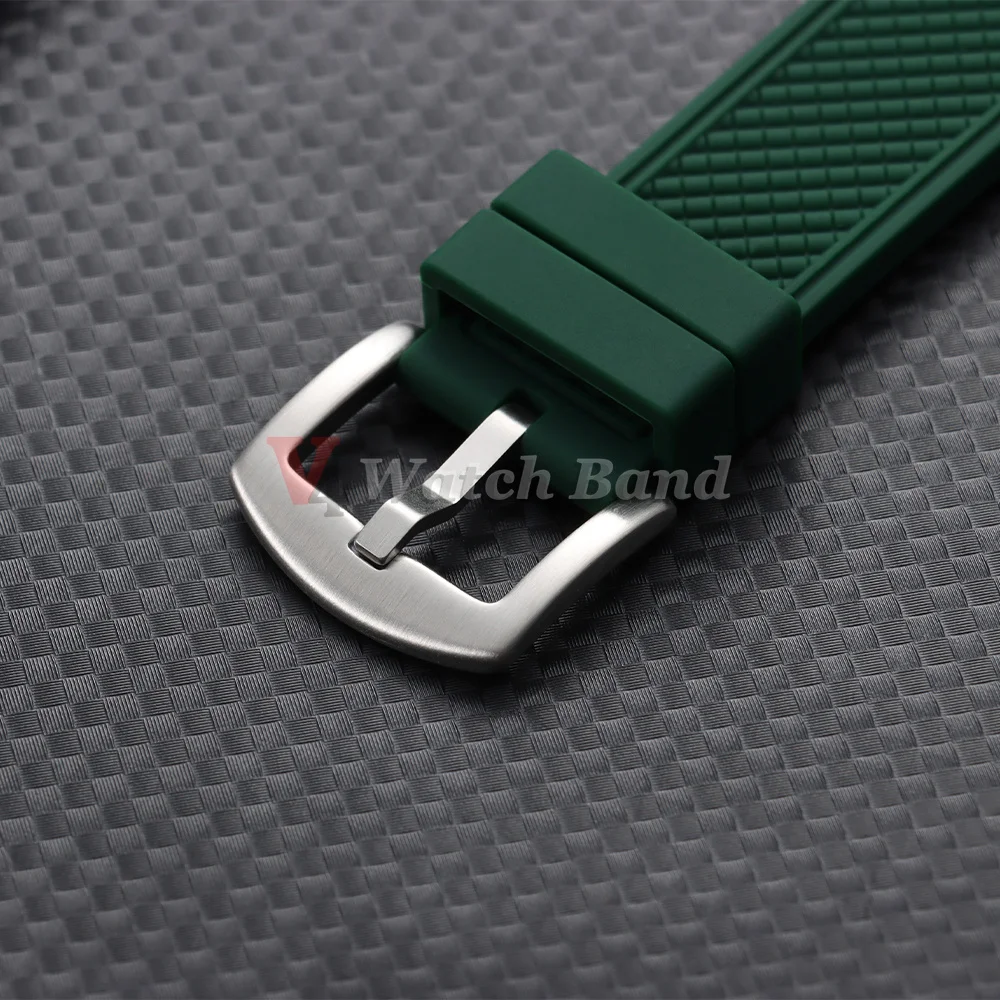 Neues Design 20mm 22mm Gummi-Silikon-Armband für Seiko Uhrenband Herren Damen Sport Wasserdichtes Taucher-Gummi-Armband Zubehör – Detail 11