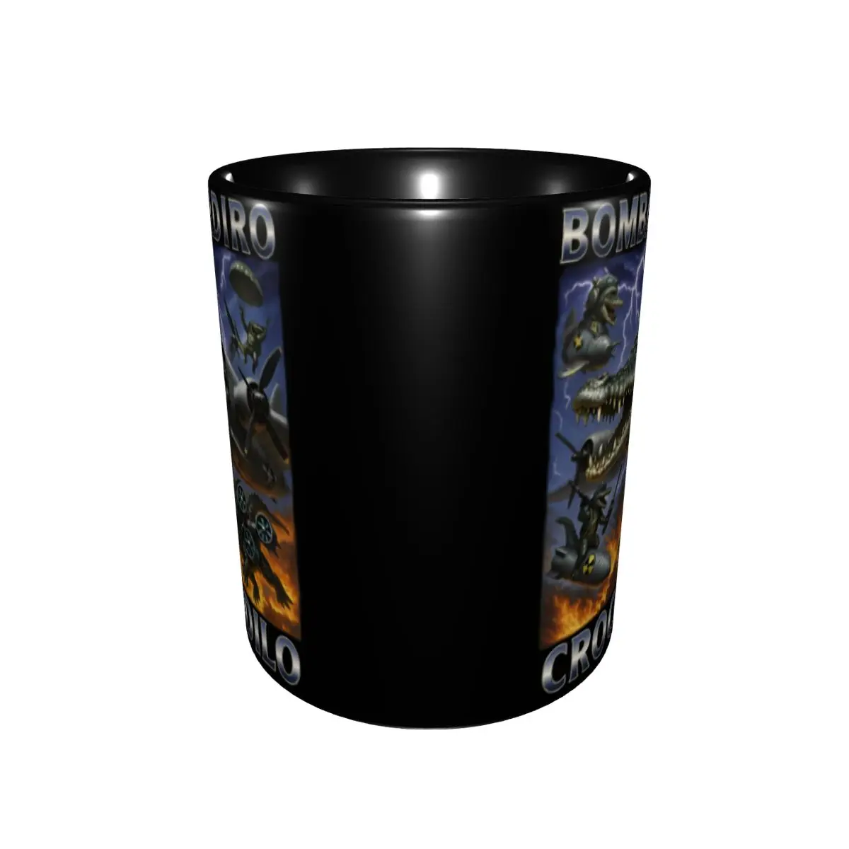 Bombardiro Crocodilo Italian Meme Funny Crocodile Gift Mugs for Friends Kawaii Coffee Cup Birthday Present for Home
