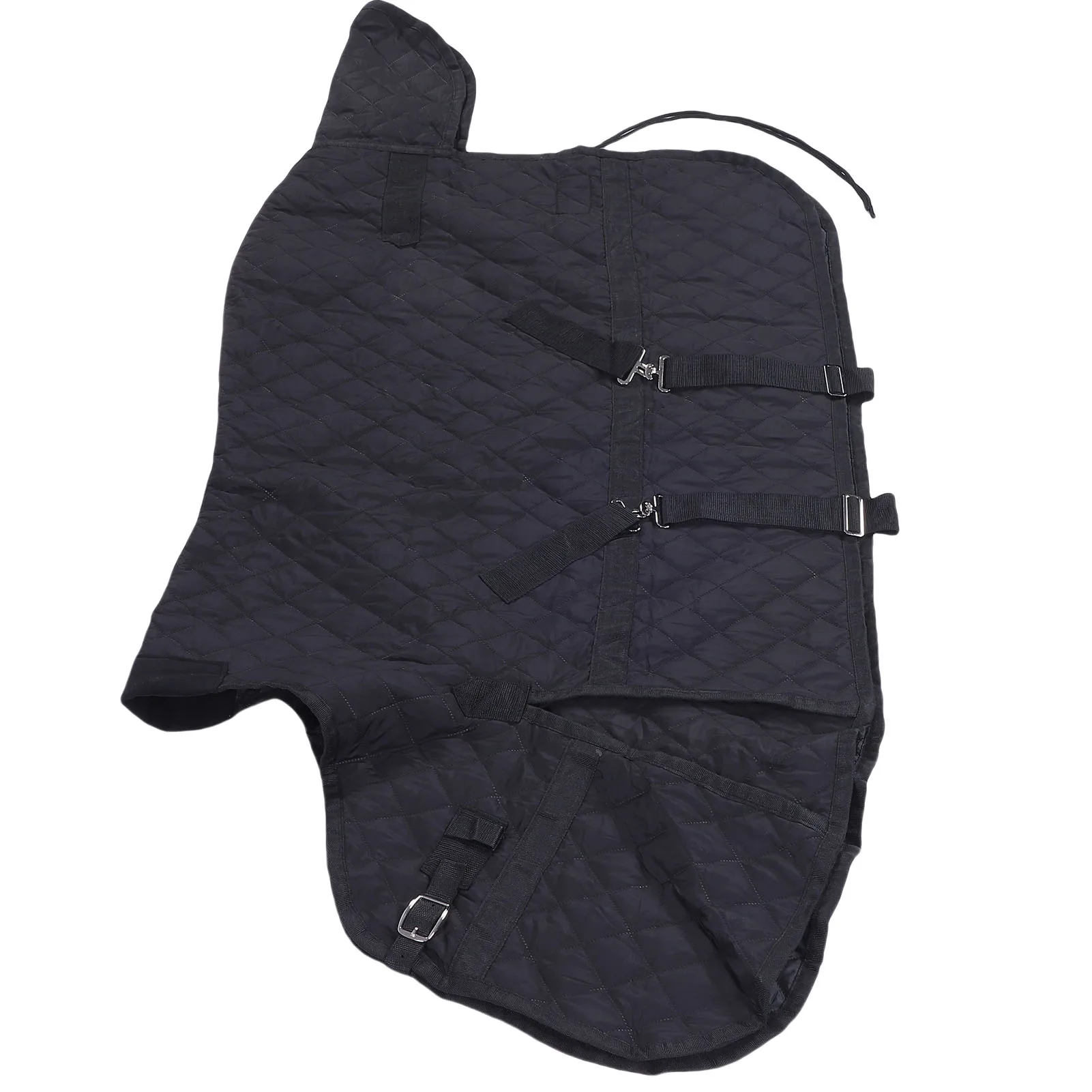 بطانية شتوية للحصان قابلة للتعديل ومقاومة للماء وقابلة للتنفس للعناية بالحصان لجميع المواسم تستخدم بطانية حصان سوداء مقاومة للماء #6