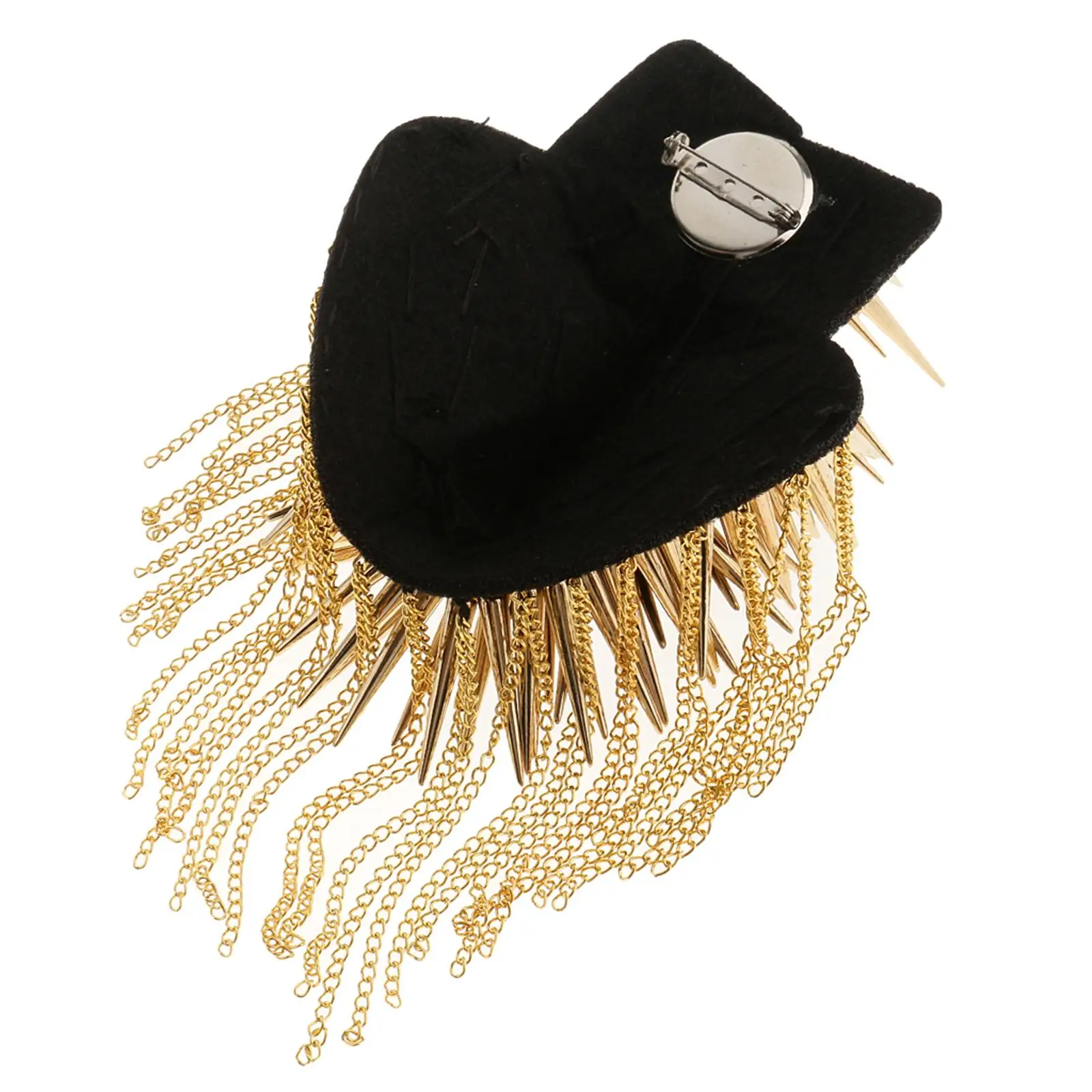 2x Rivet Brooch Tassel Epaulet Shoulder Board Costume Accessory