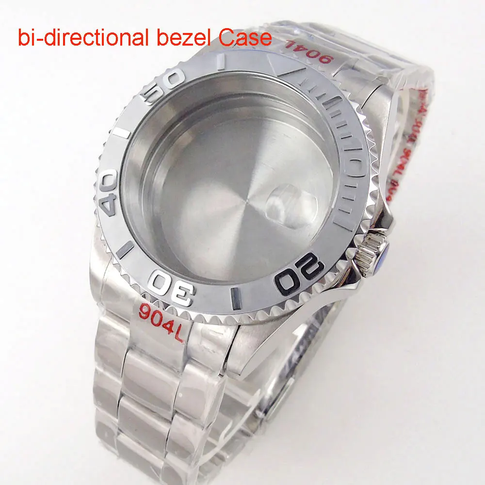 

Bi-directional Rotating Bezel 40mm Dive Watch Case Bracelet 20ATM Waterproof Fit NH35 NH34 GMT ETA 2824 PT5000 Sapphire Glass