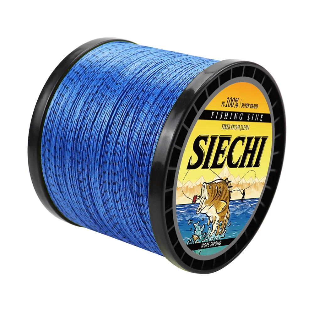 SIECHI Japan 4 Stränge geflochtene Angelschnur 1000 m 300 m Multifilament gesprenkelter PE-Draht Fliege Meer Salzwasser Süßwasser Pesca – Detail 12