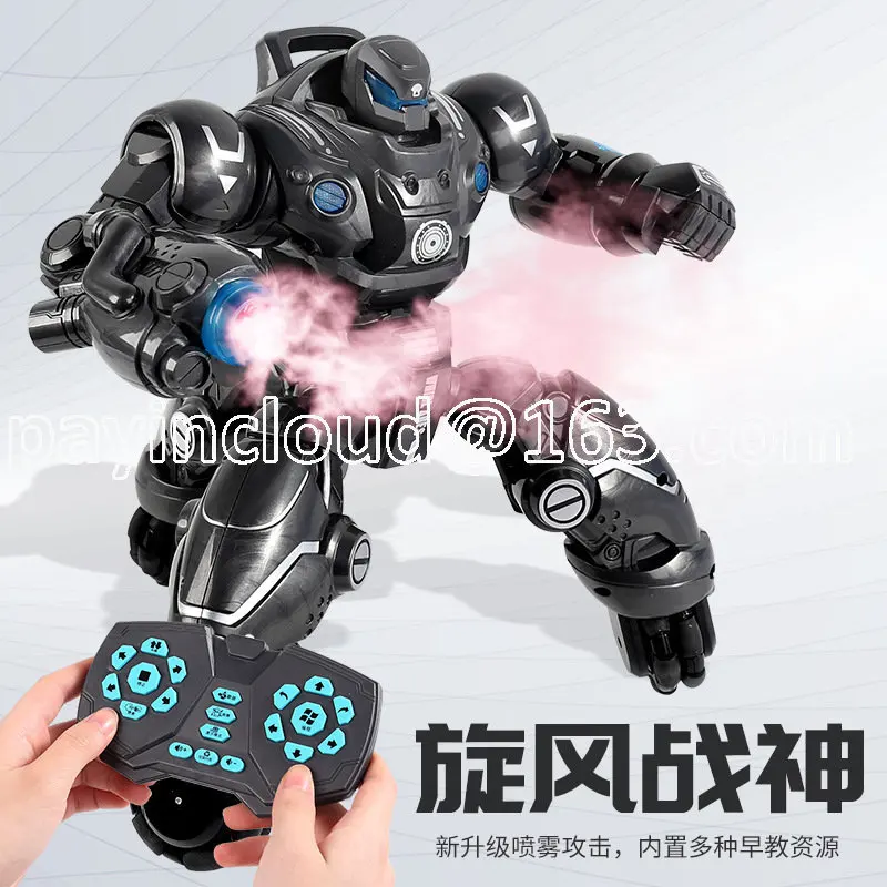 Cyclone Ares Intelligent Remote Control Spray Drift Robot Early Education Music Dancing Programming Charging