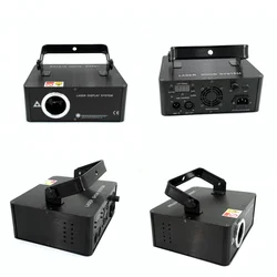 2000mW RGB 3in1 Laser Full Color Animation Projector 3D DMX 512 Scanner Colorful Party Xmas DJ Disco DJ Beam Wash Lights