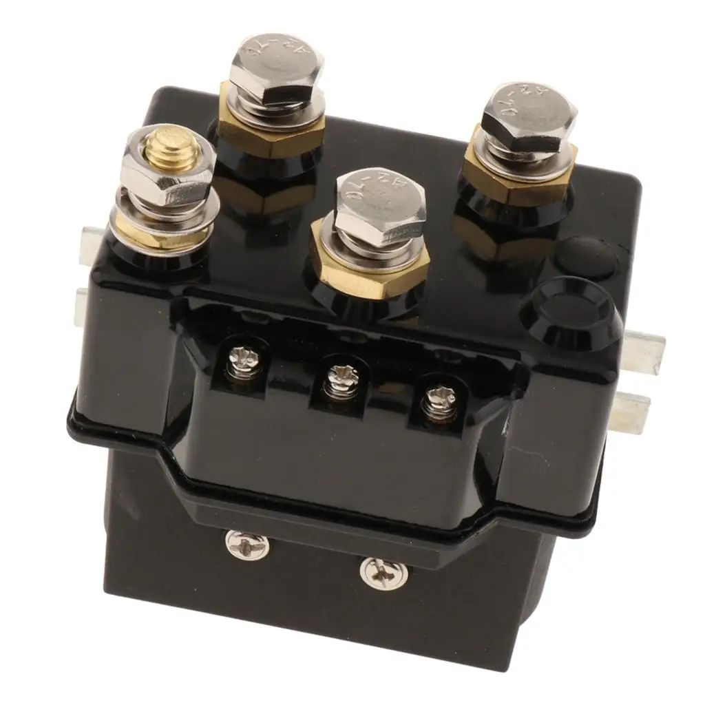 24V ATV UTV relé solenoide cabrestante contratista, solenoide de cabrestante para cabrestante de vehículos 4x4, accesorios de cabrestante eléctrico