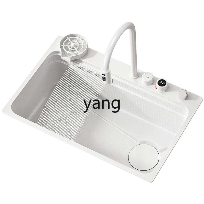 LHH Kitchen Household Vegetable Basin Sink Large Single Sink Stainless Steel Hand Dishwasher