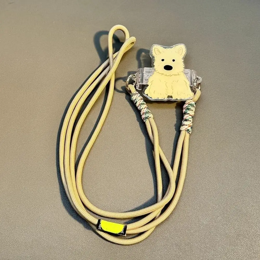 

Cat Dog Mobile Phone Lanyard Shoulder Carrying Cute Cartoon Phone Crossbody Chain Adjustable Detachable Phone Back Clip Holder