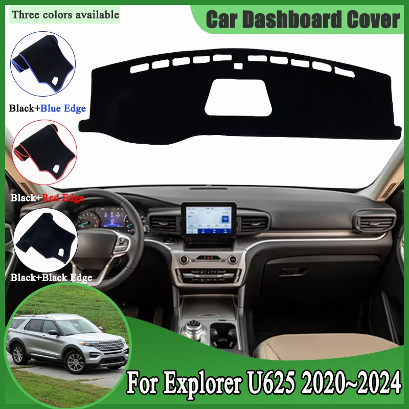 

Car Dashboard Mat For Ford Explorer U625 2020~2024 Dashmat Cover Avoid Light Sun Shade Pad Carpet Rug Protective Car Accessories