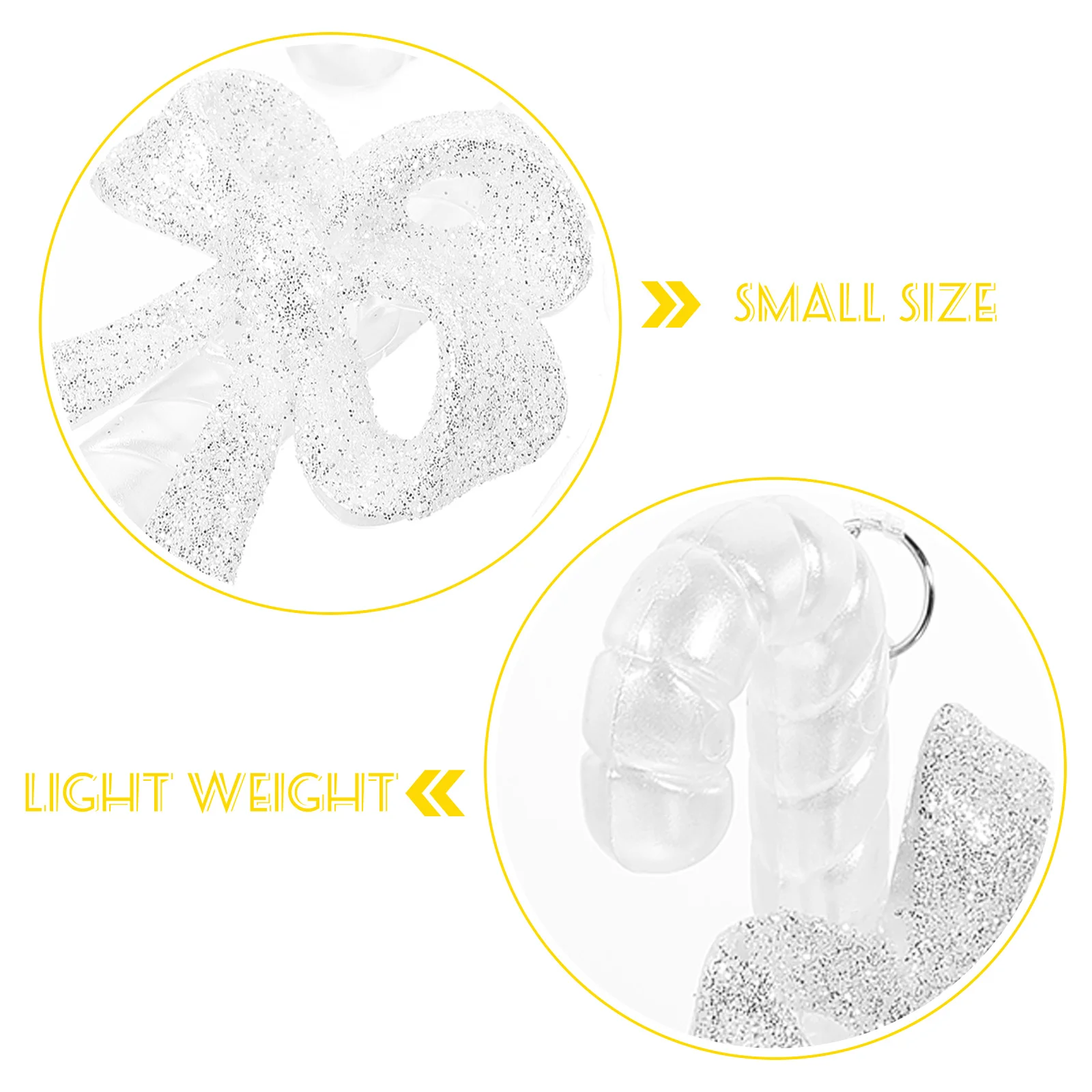 

Acrylic Christmas Tree Hanging Cane Ornament Sturdy Xmas Party Decoration Xmas Tree Ornament Christmas Hanging Cane