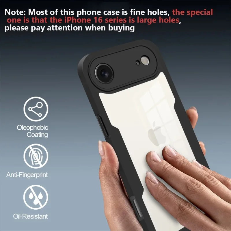 For iPhone 17 Air 16 16E 15 14 13 12 Mini 11 Pro Max Plus 360 Full Cover Front+Back Protection Case Clear Shockproof Hard Cover - Image 2