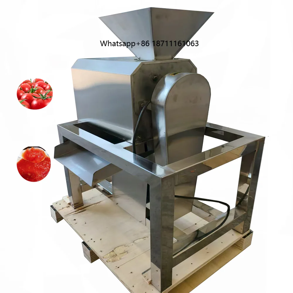 Fruit Juicer Machine Tomato Paste Processing Machine / mango Fruit Peeler Seed Removing Pulping Machine Lemon Juicer