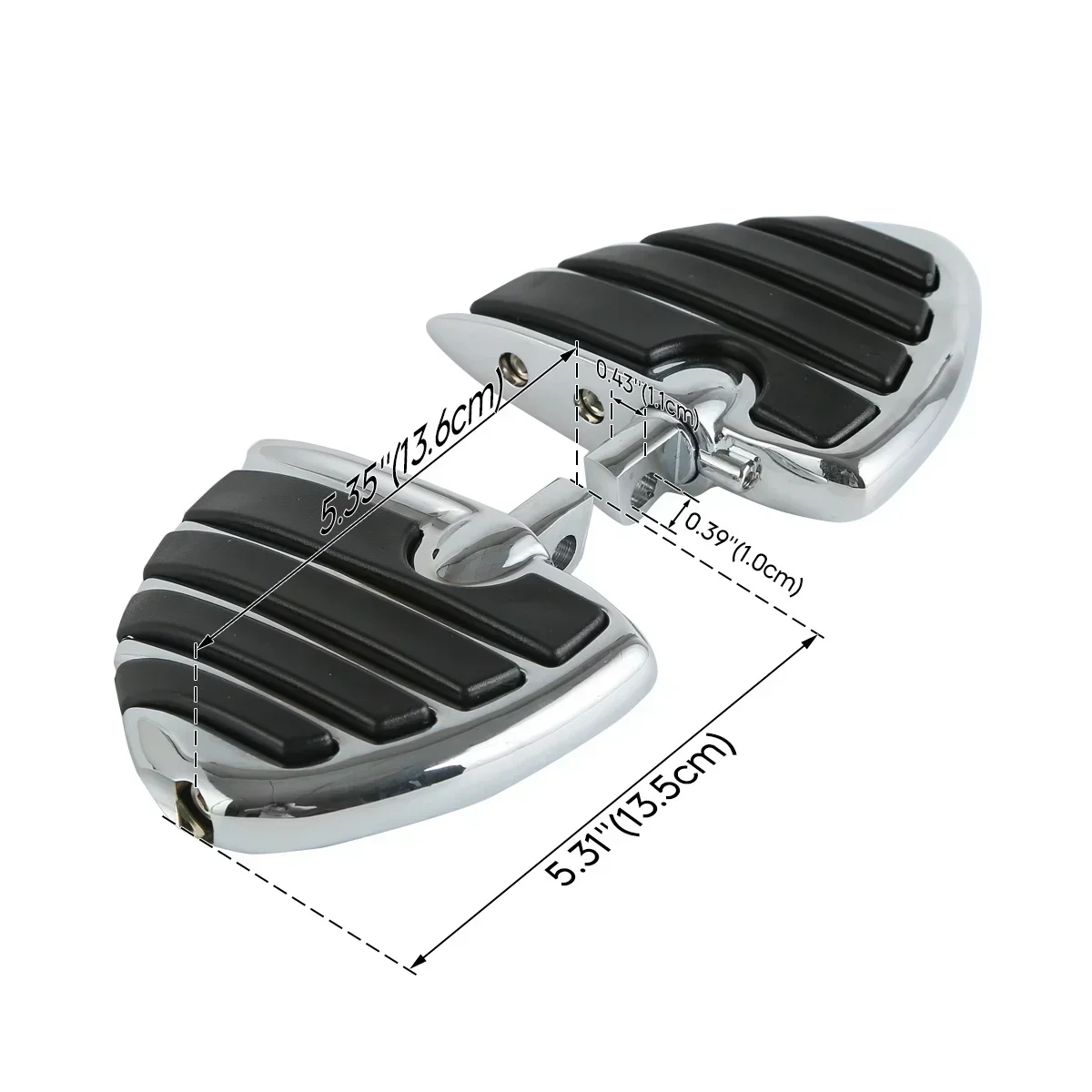 Motorcycle Mount Wing Foot Rests FootPegs For Harley Touring Electra Glide Dyna Sportster Softail V-Rod FLS FXCW Parts