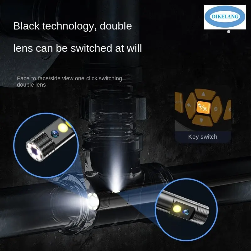 New Industrial Portable Waterproof Pipe Inspection Endoscope with HD Screen