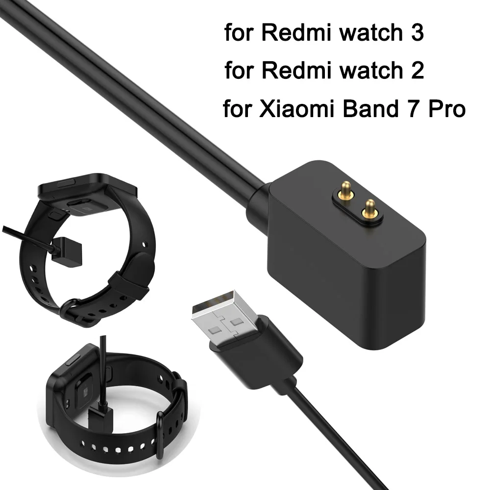 USB Cable for Xiaomi Band 7 Pro Charger Charging Cable Dock for Redmi Watch 3 & Redmi Watch 2 USB Charge Cord Watch3 Replacement