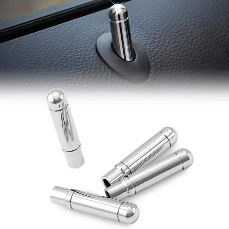 Car Door Lock Stick Pin Cap Trim For Cruze Trax Malibu For Car Modification Aluminum Alloy Electroplated Door Handle