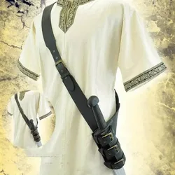Medieval Larp Sword Holder Sheath Shoulder Strap Scabbard Frog Knight Cosplay Weapon Costume Rapier Belt Holster For Men Women