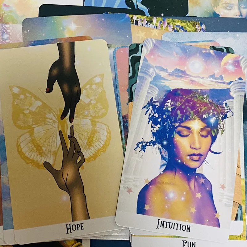 The Mystic Soul Oracle Deck 60 بطاقة الإنجليزية العرافة الطبعة سطح السفينة ألعاب Borad التارو للانعكاس الذاتي والتوجيه #4