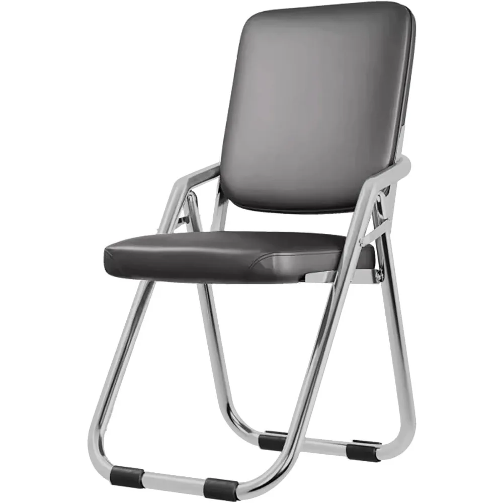 

Folding Chairs with Padded Seats for Outdoor & Indoor, Portable Stackable Commercial Seat with Steel Frame for Events Office
