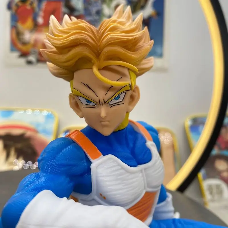 لعبة دراغون بول جذوع عمل الشكل تمثال سيارة الحلي محارب المستقبل نموذج اللعب Gk سايان الجلوس موقف Torankusu تمثال #2