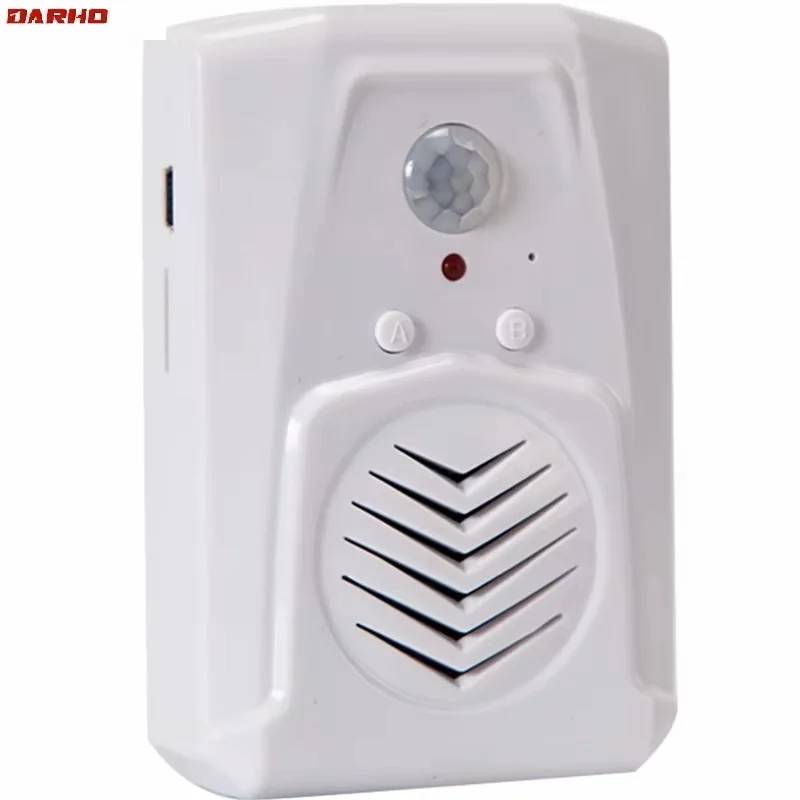 Darho Welcome Chime Sensor Activated Voice Recordable SD Card Player Speaker  Effect for Shop Store Home Office