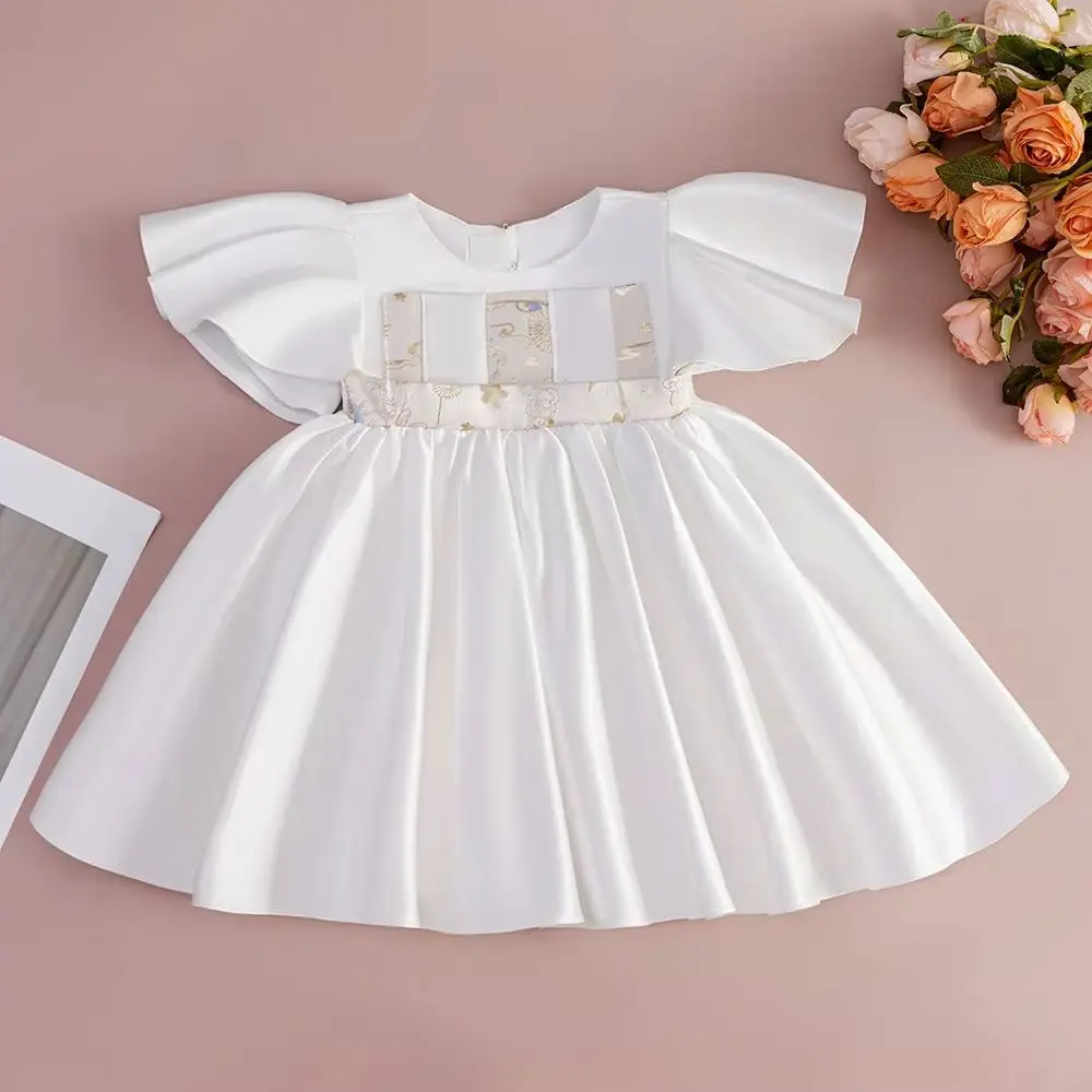 Newborn Girl Princess Dress Baby Girls' Vintage Dresses Child Birthday Clothes for Babies