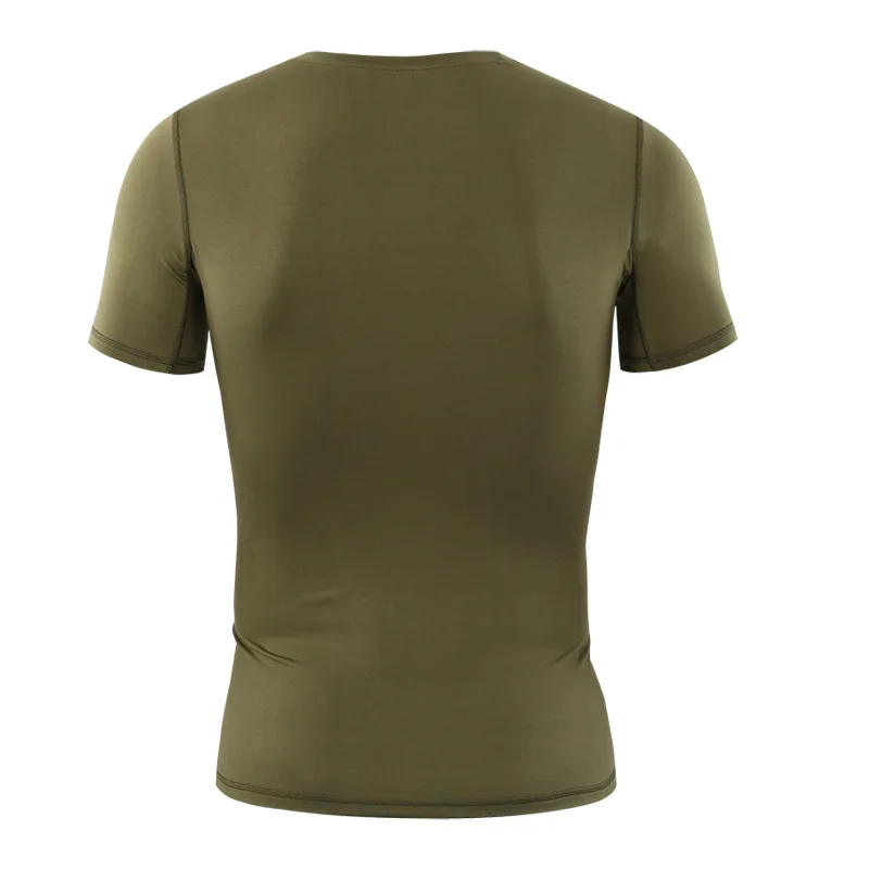 Tactical Camo Compression Shirt Men's Outdoor Sport Quick Dry Fit Running Gym Shirts Short Sleeve Fishing Hiking Hunting T Shirt