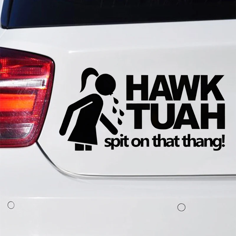 12203# HAWK TUAH Car Sticker For Auto Motorcycle Trailer Windows Laptop General Decorative Stickers