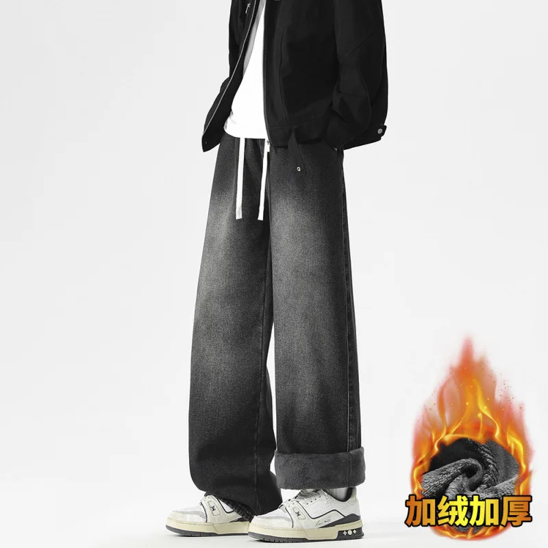 ملابس للرجال سراويل شتوية Pantalones Hombre ملابس الشارع الشهير Y2K ملابس جينز للرجال جينز فضفاض جينز رجالي جينز رجالي من قماش الدنيم