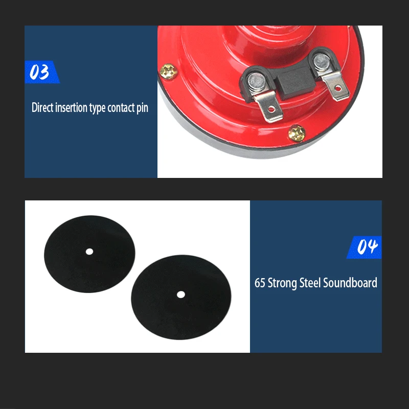 Modified Motorcycle 12V Snail Horn High-frequency Universal 300DB Horn Waterproof Car Electric Horn image 6
