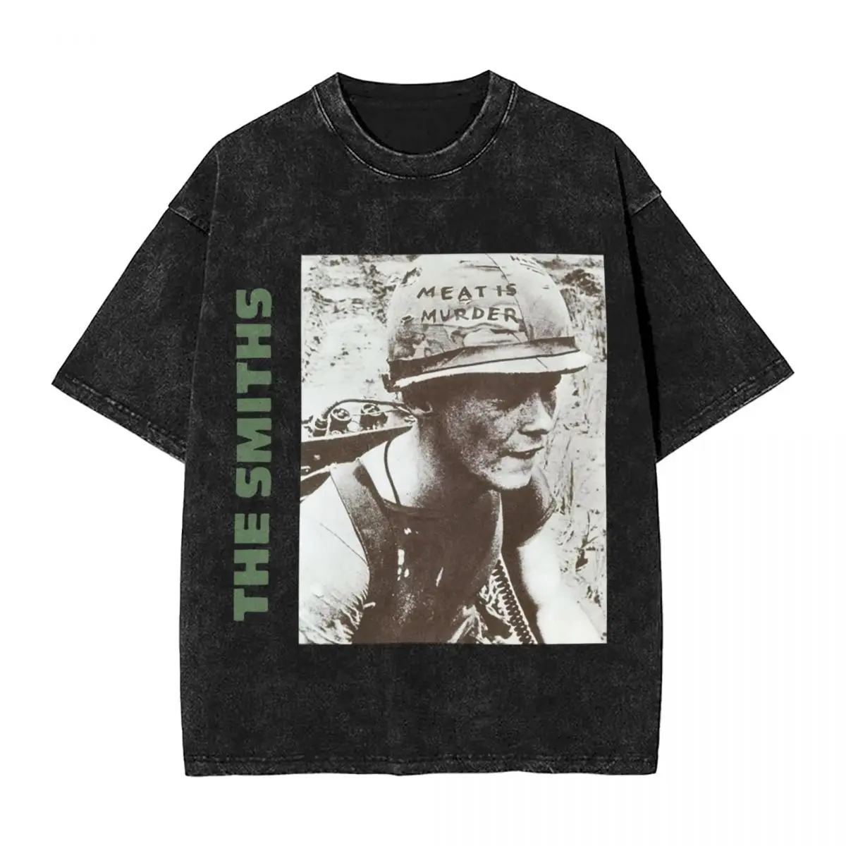 

Футболка Мужская/Женская промытая война The Smiths, уличная одежда в стиле хип-хоп, модная рубашка с коротким рукавом, летняя в стиле Харадзюку