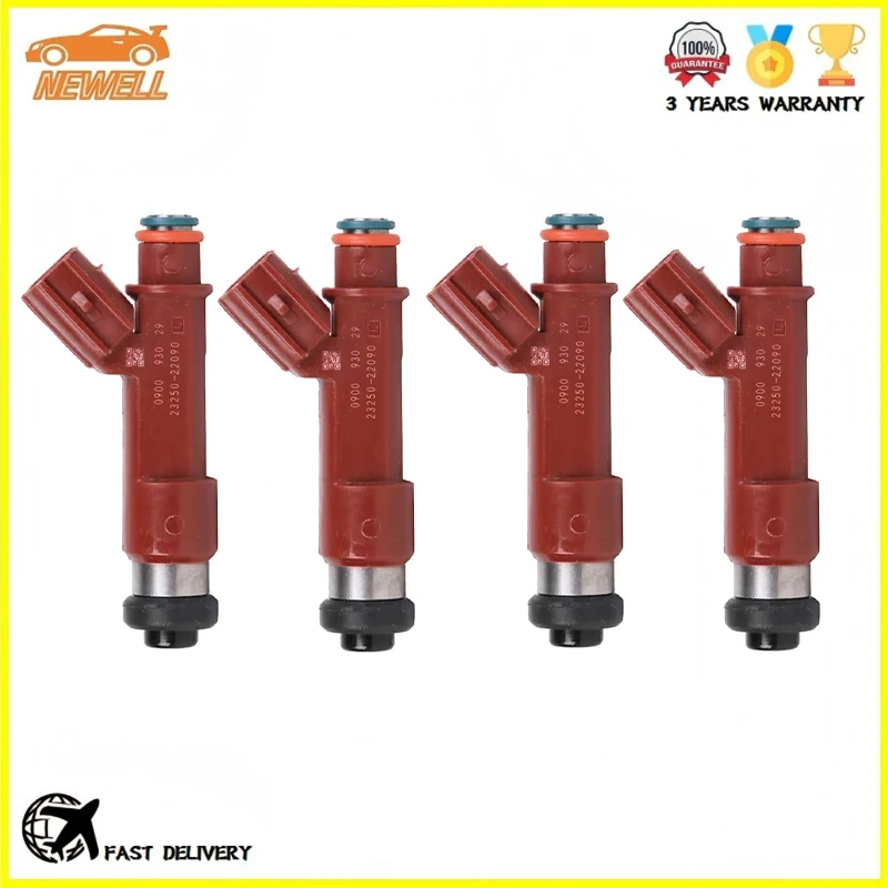4pcs 23209-22090 23250-22090 2320922090 2325022090 Fuel Injector For TOYOTA Corolla Matrix 1.8L L4 2004-2008