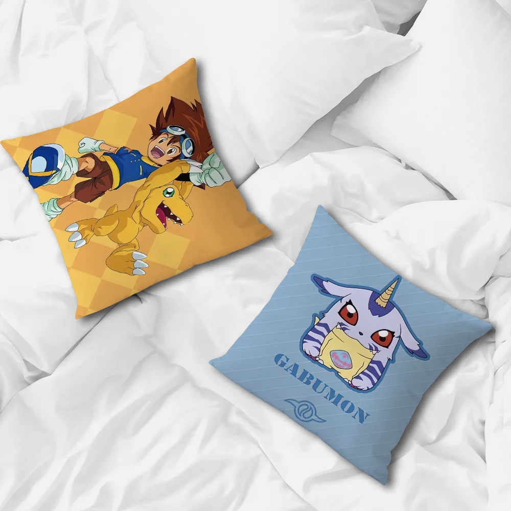 Anime D-Digimon Adventure pillow cover Sofa living Printing Decoration Room Home Office Coffee Shop Car Nordic Simplicity Cover