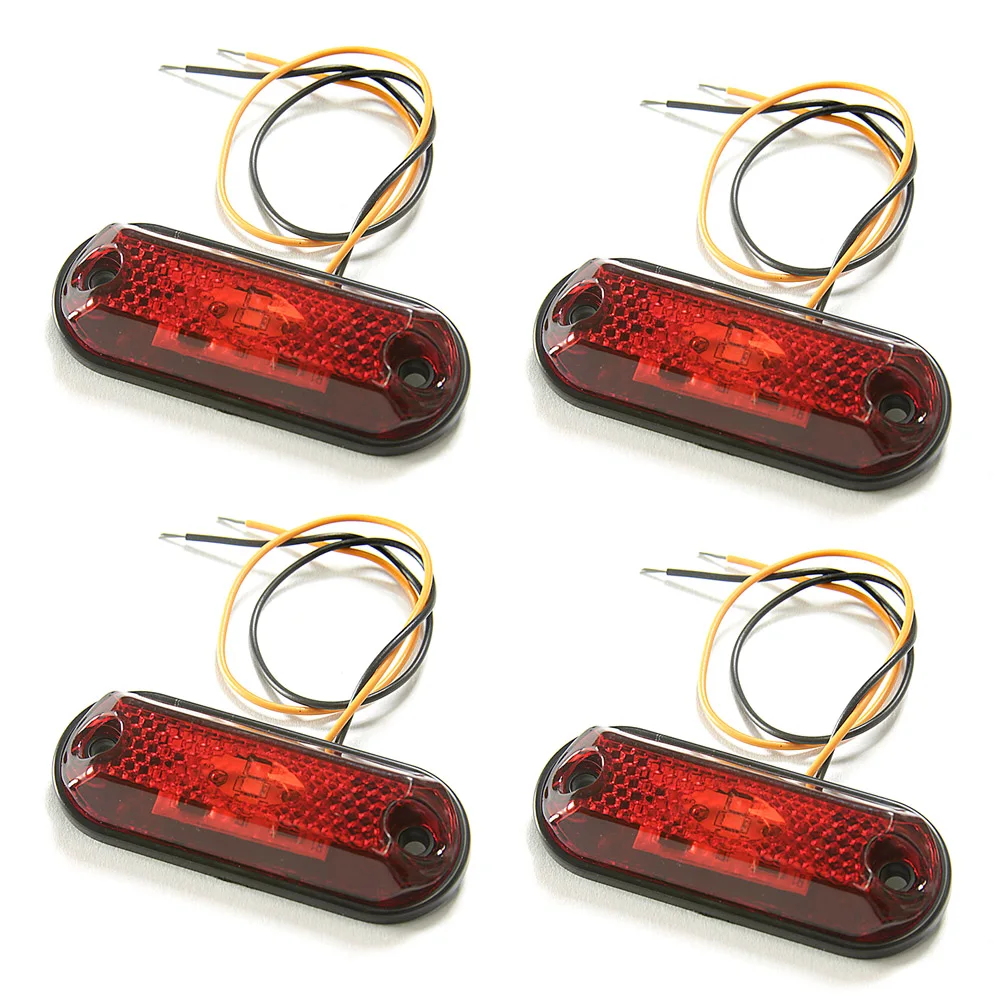 Kit 4 Position Light-Reeled-Led Oval-Trailer-Ruby