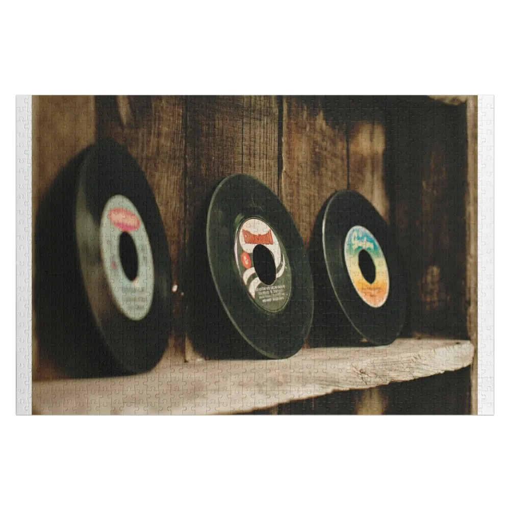 

Retro vinyl records pattern Jigsaw Puzzle Wooden Adults Woods For Adults With Photo Wooden Jigsaws For Adults Puzzle