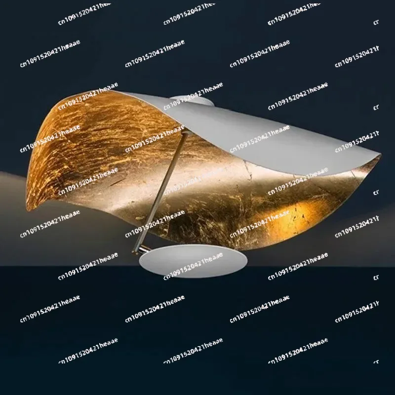 Suitable for  Living Room Decoration Bedroom Hanging Ceiling ，Modern  Lotus Leaf Ceiling Lamp Iron Black Iron Hang Lights For，