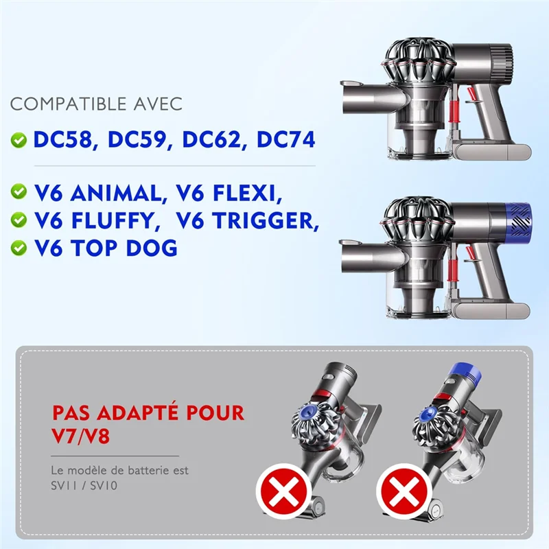 A76G-Lixeira para aspirador de pó Dyson V6 DC58 DC59 DC62 DC74, peças sobressalentes de lixeira de interface A, peça no.965660-01