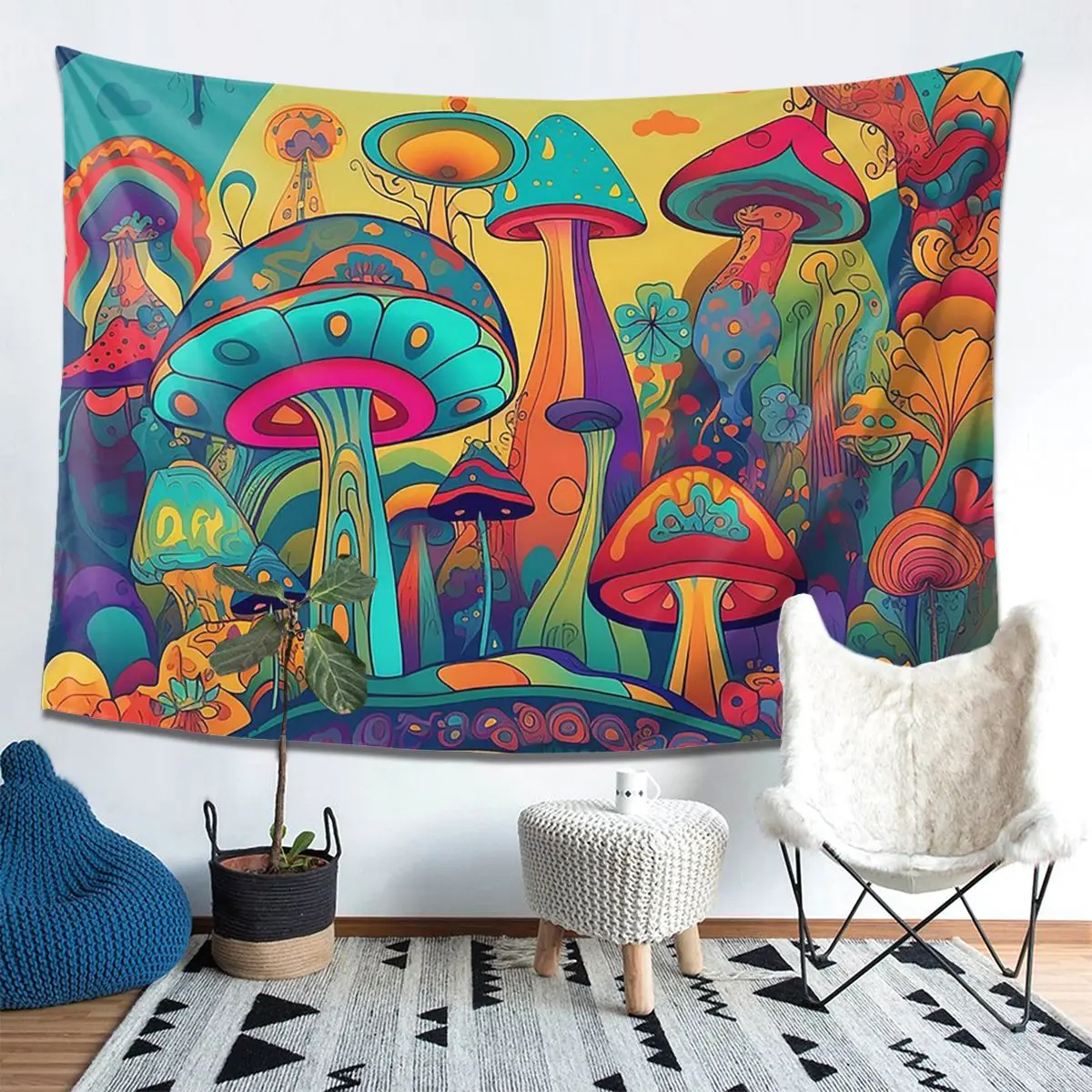 

Другой триповый гобелен с грибами, украшение, художественные эстетические гобелены для гостиной, спальни, дома, настенная ткань, настенная подвеска