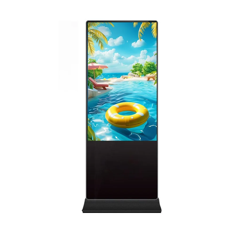 

49-Inch Android Vertical LCD Interactive Touch Screen Kiosk with Free-Standing Digital Signage for Indoor Advertising Display