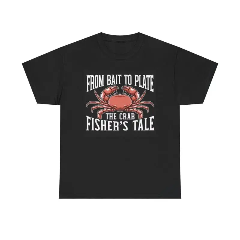 From Bait To Plate T Shirt Crab Fishing Seafood Heavy Cotton