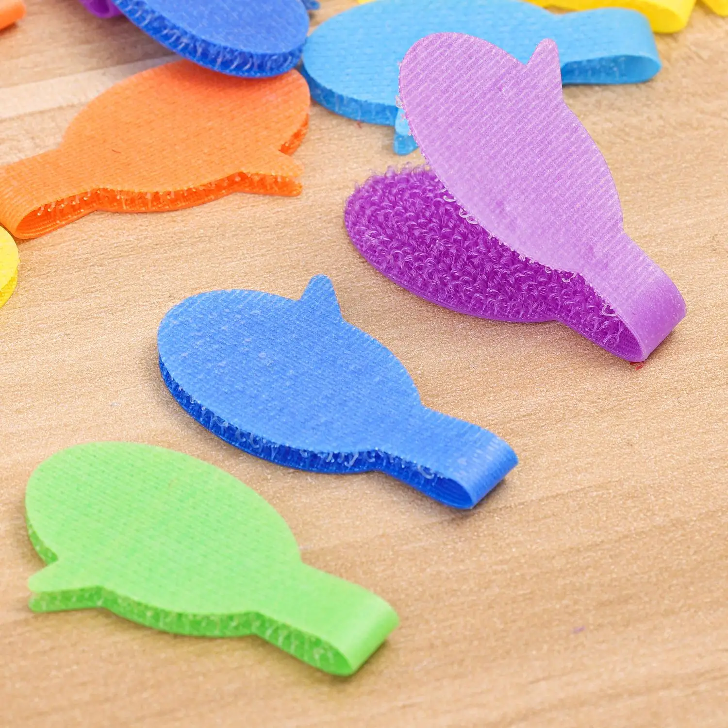 15/300x Writable Speech Bubble Cable Ties Hook and Loop Cord Labels Multicolored Nylon Wire Tags Organization Cable Management