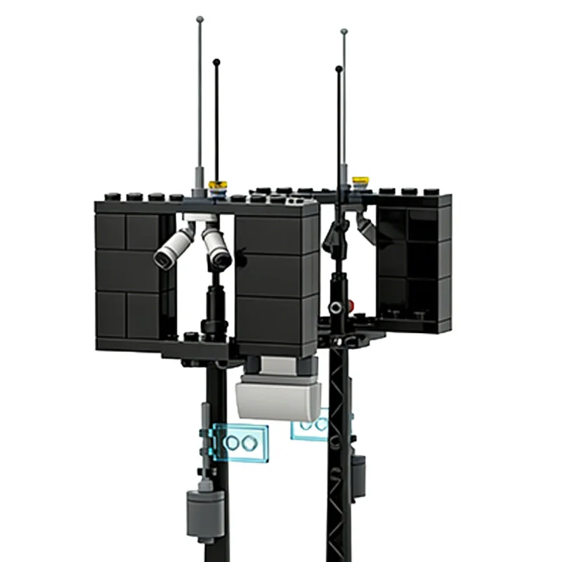 198 ชิ้น บิลบอร์ดแบบโมดูลาร์สำเร็จรูป MOC ปรับแต่งได้ บล็อกตัวต่อแบบโมดูลาร์ ของเล่นเทคโนโลยี DIY สำหรับเด็กผู้ชาย ของขวัญคริสต์มาส
