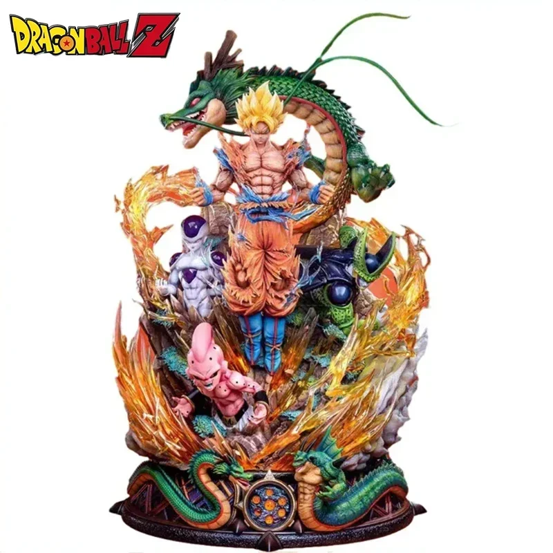 

Dragon Ball 23cm Figure Super Saiyan Son Goku Figure Cell Shenron Buu Anime Figure Gk Statue Figurine Model Doll Collection